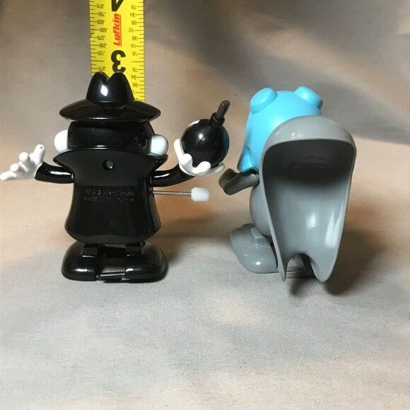 Vintage Cartoon Rocky and Bullwinkle Rocky and Boris Wind-up Walking Figures - Picture 3 of 3